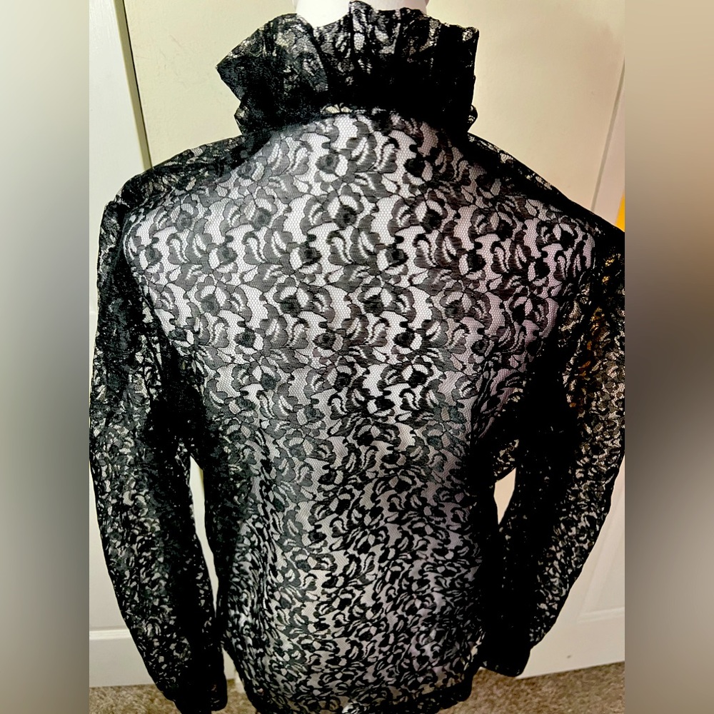 Black Lace Blouse